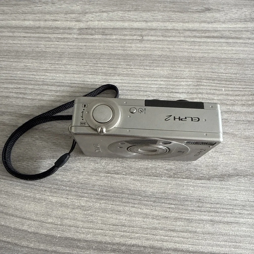 Canon ELPH 2 Point & Shoot Film Camera, Canon Zoom Lens, Silver, Tested